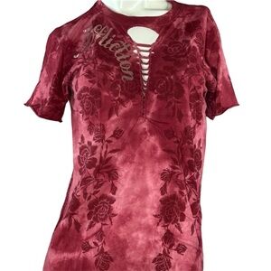 NWT Affliction Praise Wings Women’s Graphic Short Sleeve T-Shirt